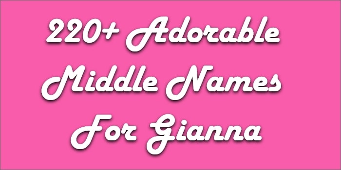 Middle Names For Gianna